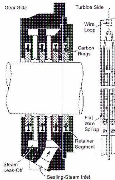 Figure 23: Carbon Ring Shaft Seal diagram