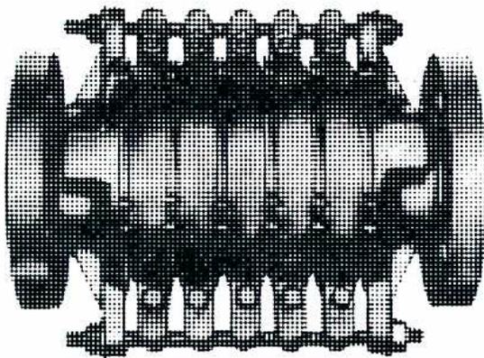 Figure 15: A reinforced corrugated expansion joint with control or reinforcing rings surrounding the corrugations.
