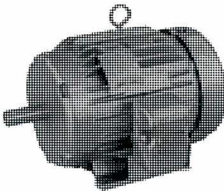 Figure 19: Universal (Series) Motor. The image shows a perspective view of a small, cylindrical universal motor with a fan on one end and a shaft on the other.
